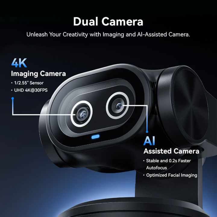 EMEET PIXY Dual-Camera AI PTZ 4K Webcam
