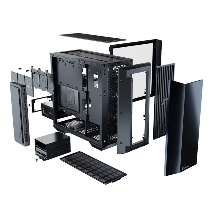 Seasonic SYNCRO Q704 PC Case, Mid Tower + SYNCRO DPC-650 Gold Power Supply